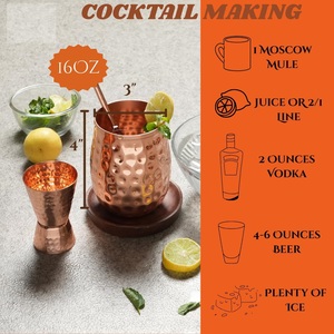 Best Selling Rustic <b>Copper</b> Drinking Glass Antique Finish Durable Ayurvedic Health Water Storage Tumbler - Product Image 5