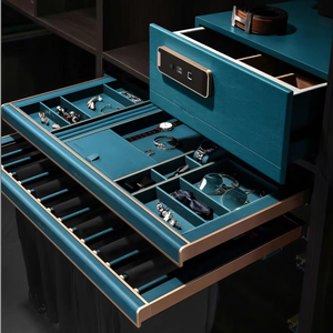 JY Project Customized Modern Modular Sliding Door Bedroom <b>Wardrobe</b> Wooden Closet Organizer System Home Furniture Vietnam Factory - Product Image 6