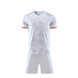 Custom Men's Soccer Jersey Set Red <b>White</b> Striped V-Neck Short Sleeve Moisture Wicking Polyester Uniform Kit All Seasons - Product Image 5