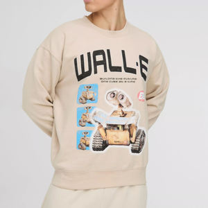 Sudadera con cuello redondo y estampado del personaje Wall-E, suéter informal de gran tamaño para hombre, ropa de otoño - Product Image 1