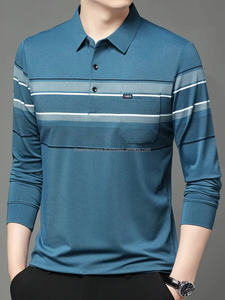 Meilleure vente T-shirt pour homme prix de gros Logo sur mesure polos longs à séchage rapide, polos pour hommes - Product Image 5