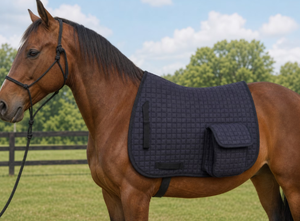 Almohadilla para Silla de Montar de Caballo Estilo Western con Bolsillos de Almacenamiento |   Manta Acolchada para Silla de Montar |   Almohadilla de Montar a Caballo con Forro Polar al por Mayor - Product Image 3