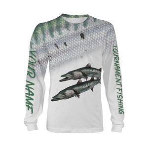 Chemises de pêche personnalisées, impression par sublimation, protection solaire UPF 50+, vêtements de pêcheur respirants - Product Image 1