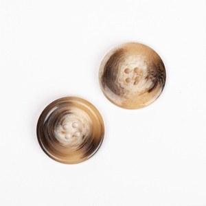High Quality Custom Round 4-Hole Buffalo Horn Animal Style Durable <b>Handmade</b> Sewing Buttons for <b>Clothes</b> Shirt Suit - Product Image 3