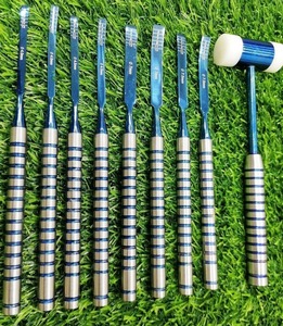 Ensemble de 8 ciseaux dentaires, instruments manuels avec revêtement PVD, instruments de chirurgie implantaire, tailles assorties, acier inoxydable allemand, CE - Product Image 4