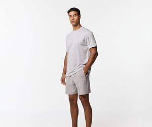 Conjunto de Dos Piezas de Camiseta Polo de Manga Corta para Hombre, Estilo Casual de Verano, con Cuello Henry, Transpirable y Tejido - Product Image 2