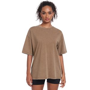 T-shirt Streetwear Femme en Coton Délavé Coupe Oversize Ample – Fournisseur en Gros - Product Image 4