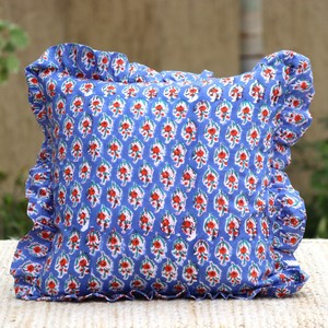 ปลอกหมอนอิงลายดอกไม้สไตล์โบฮีเมียน ตกแต่งบ้าน ผ้าฝ้าย 100% ทำมือ - Product Image 3