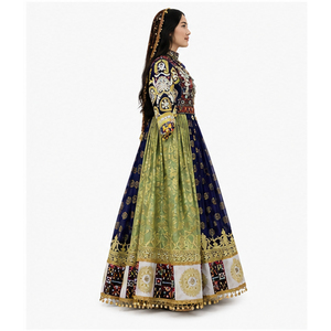 Vestido Tradicional Afgano Kuchi para Mujer, de Seda, Largo hasta el Suelo, Corte Holgado, Bordado, para Bodas, Estilo Étnico, Vestidos Afganos Kuchi - Product Image 2