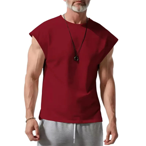 Men Waistcoat <b>Running</b> <b>Vest</b> Lightweight Soft Breathable Fitness Sleeveless Training Tank Top Daily Loose Sports tops - Product Image 5