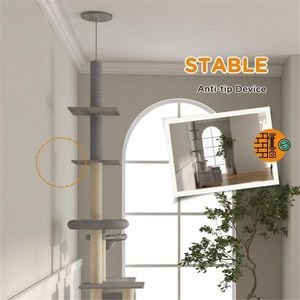Arbre à chat, mobilier pour animaux de compagnie, pour le plaisir et le confort des félins - Product Image 4
