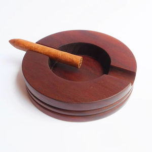 Handmade Natural Wooden Tabletop American Style Customized Shape Cigar <b>Ashtray</b> Eco-Friendly Classic Ash Holder for Smoking - Product Image 1