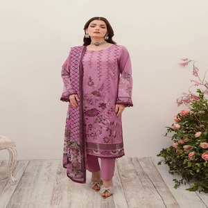 Venta de Eid, vestidos de trabajo bordados pesados indios y paquistaníes, Saari de tres piezas Salwar Kameez pakistaní e indio para mujer - Product Image 3