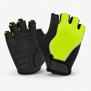 Gants de cyclisme demi-doigts en gros avec rembourrage durable sur la paume, ajustement confortable, logo personnalisé, fabrication directe usine pour importateurs - Product Image 6
