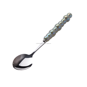 Couverts de luxe en acier inoxydable de style occidental avec poignée en perle Couverts de haute qualité Usage domestique Meilleur prix Occasions de mariage - Product Image 3