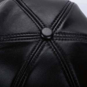 Gorra Deportiva de Béisbol de Piel de Oveja y Gamuza Auténtica, Unisex, Estilo Casual con Visera Curva, Ajustable, para Otoño e Invierno - Product Image 6