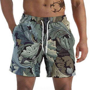 Shorts de bain et de plage pour hommes, antibactériens, imperméables, séchage rapide, respirants, avec cordon de serrage, en Spandex/Polyester - Product Image 5