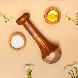 Instrumento Facial de Madera Natural Kansa, Herramienta de Masaje Moderna Hecha a Mano para el Bienestar de la Piel y el Mantenimiento de la Belleza - Product Image 6