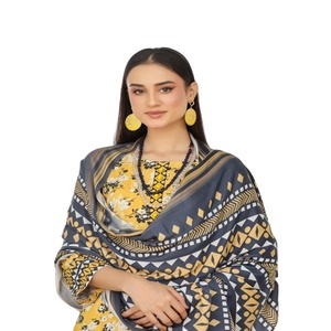 Vestido Salwar Kameez de 3 piezas de marca para mujer bordado Bin Hameed Vol VARDA ropa india y pakistaní de Pakistán - Product Image 1