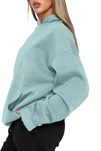Nueva Colección, Servicio OEM, Sudadera con Capucha Extra Grande Informal y Cómoda de Color Sólido para Mujer, de Fábrica en Bangladesh, al Mejor Precio - Product Image 3