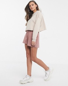 Sweat-shirt à col rond oversize pour femme, 100% coton tricoté, couleur unie, respirant, style décontracté, style printemps - Product Image 1