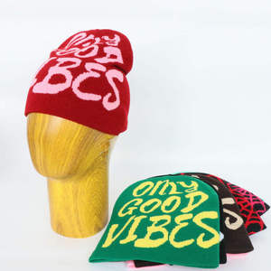 Bonnets en tricot Y2K Streetwear pour hommes et femmes, avec votre propre logo imprimé, chauds pour l'hiver, tendance, de haute qualité, style cool. - Product Image 1