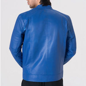 Durable Genuine <b>Leather</b> Outerwear Wholesale Men's <b>Leather</b> <b>Jacket</b> Vintage Style Casual Fashion Coat with Custom Logo - Product Image 3