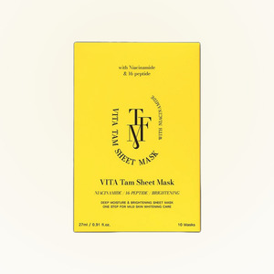 Masque facial en feuille rose Tapomi Vita Tam Sheet Mask, 10 feuilles, fabriqué en Corée, masque facial en feuille, Corée - Product Image 1