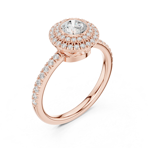 แหวนเพชรทรงกลมทองคำ 14K สำหรับสวมใส่ทุกวัน |   เพชรที่เพิ่งเพาะเลี้ยง - Product Image 6