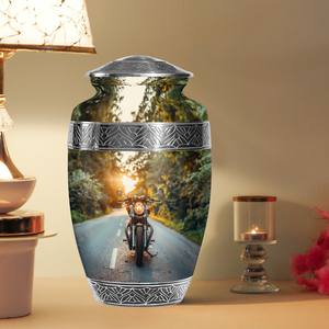 Urna Funeraria Ecológica Personalizable para Cenizas Humanas, para Hombres y Mujeres Adultos, Capacidad de 220 Pulgadas Cúbicas, Biker's Paradise - Product Image 2