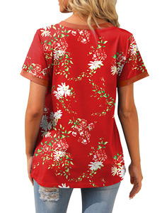 Camisetas con Cuello en V 100% Poliéster para Sublimación, Blusas Lisas de Talla Grande para Mujer, Camisetas de Sublimación para Mujer, Talla OEM - Product Image 6