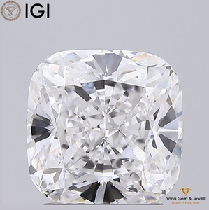 เพชรทรงคุชชั่น CVD ผลิตในห้องปฏิบัติการ สี E ความสะอาด VVS2 น้ำหนัก 2.00 กะรัต พร้อมใบรับรอง IGI สำหรับแหวนประดับตกแต่ง - Product Image 1