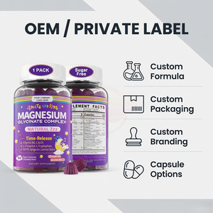Gummies de bisglycinate de magnésium chélaté avec vitamines B6, C, D3 – OEM, ODM, Marque Privée – Complément de 60 unités - Product Image 3