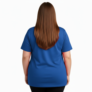 Muestra gratuita: Camiseta de seda transpirable de doble punto con cuello redondo y manga corta, estilo informal de verano, jersey de viscosa y seda. - Product Image 3