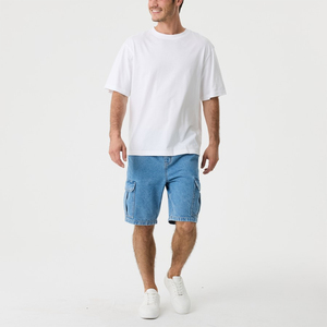 Pantalones Cortos de Mezclilla de Verano para Hombre de Buena Calidad, Color Sólido, Transpirables, Pantalones Cortos Deportivos de Mezclilla para Hombre con Servicio OEM - Product Image 4