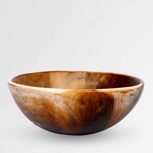 Bol en corne fait main par des artisans indiens, finition polie, écologique, décoration de cuisine de luxe, cadeaux festifs réfléchis - Product Image 1