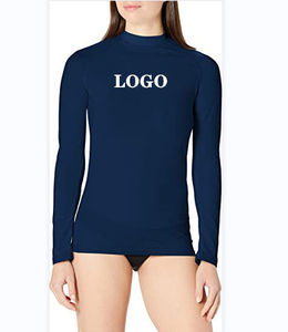 Maillot de bain anti-UV personnalisé à manches longues pour femme, imprimé par transfert thermique, séchage rapide, protection solaire UPF 50+, Spandex/Polyester - Product Image 1