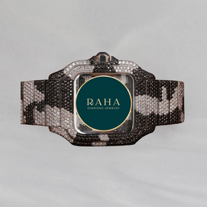 Montre mécanique automatique en acier inoxydable avec diamants Moissanite VVS, verre 3BAR, 41 mm, analogique, entièrement sertie de pierres, luxe, unisexe, fermoir papillon - Product Image 3