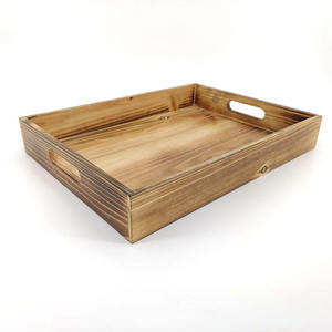 Plateau de service rond en bois d'acacia naturel, best-seller, plateau en bois pour la présentation des aliments, décoration de cuisine, salle à manger, maison, article de table - Product Image 3