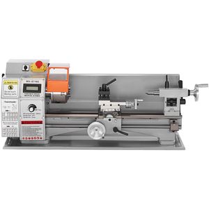 Tornio da banco compatto di precisione da 800W per la lavorazione dei metalli, 7FT x 16FT, velocità variabile 150-2500 RPM, include macchinari per metallurgia. - Product Image 5