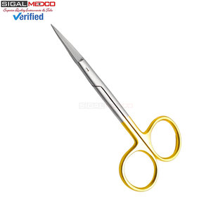 Paquete de 2 Tijeras Manuales de Microdisección Iris, Rectas y Curvas de 4.5 Pulgadas, Instrumentos Quirúrgicos de Punta Fina Super-Cut para Etiquetas Cutáneas y Encías - Product Image 4