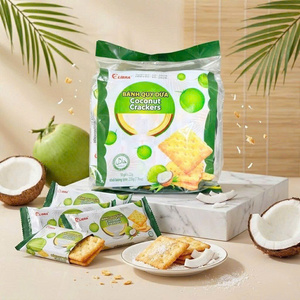 Original Vietnamese Coconut Crackers 220g Crunchy Sweet Cispy Snack ODM Bulk - Product Image 1