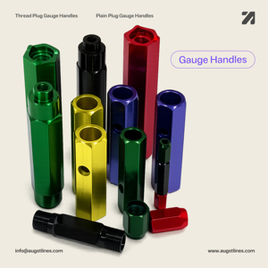 Aluminium Gauge Handle for Quality <b>Control</b> Plain Plug Gages & Thread Plug Gage NABL Certified GO NOGO Gage <b>Holder</b> IS Reversible - Product Image 1