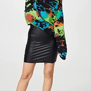 Faldas de Cuero Genuinas OEM para Mujer, 100% Cuero de Alta Calidad, Falda de Cuero para Mujer a Precio Económico - Product Image 5