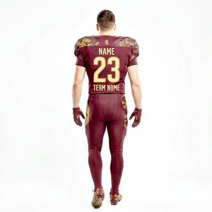 Uniforme de football américain en marron avec couleur kaki, qualité supérieure, respirant, uniforme de football à prix d'usine - Product Image 4