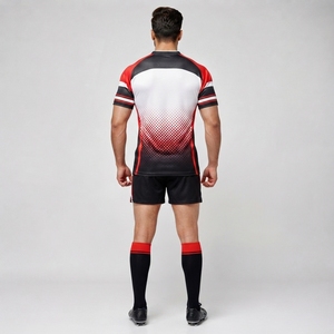 Uniforme de rugby personnalisé pour équipe, tissu polyester premium, panneaux respirants, contrôle de l'humidité, construction légère, sublimation - Product Image 2
