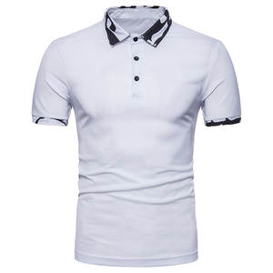 Camisas de Golf de Verano para Hombre, Color Sólido, 100% Algodón Canvas, Secado Rápido, Manga Corta, a la Moda - Product Image 4