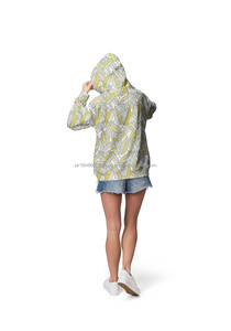 S-3XL de grande taille printemps été feuilles impression numérique femmes pull personnalisé sweat personnalisé graphique sweats à capuche pour les femmes - Product Image 3