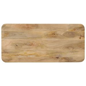 Table à manger en bois de manguier massif avec finition blanchie à 5% - Collection bois naturel - Product Image 4