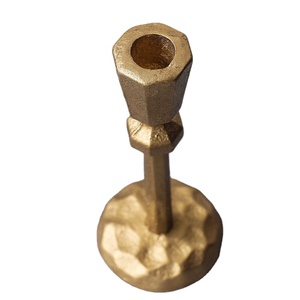 Candelabro antiguo de oro, candelabro de estilo antiguo, candelabro elegante de diseño minimalista contemporáneo, candelabro elegante contemporáneo. - Product Image 2